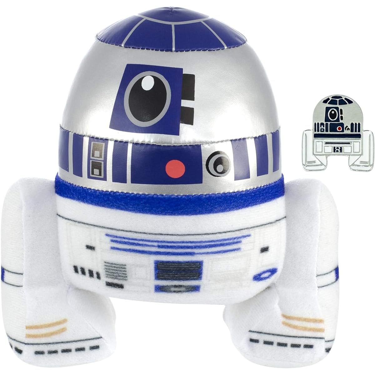 Underground Toys Star Wars R2-D2 Stylized 7" Plush with Enamel Pin