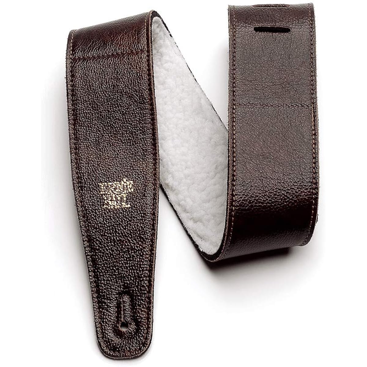 [Genuine] ERNIE BALL 4137 Guitar Strap ITALIAN LEATHER STRAP WITH FUR PAD Italian leather strap with fur pad, black