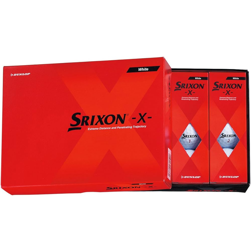 DUNLOP Golf Ball SRIXON -X- Golf Ball 1 Dozen (12 pieces) White