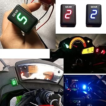 Speed Display Meter Off-Road Motorcycle Speed Gear Indicator ER6N Ninja 650 Ninja 300 Z750 Z900 Z800 Zx6R S Gear Display Meter R2LC
