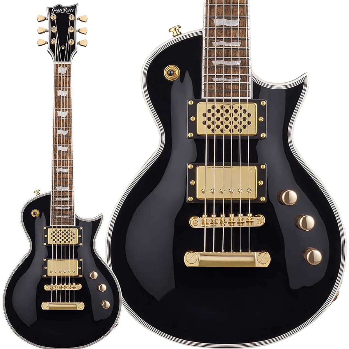 GrassRoots G-EC-CTM-MINI Black Electric Guitar Mini Guitar GrassRoots