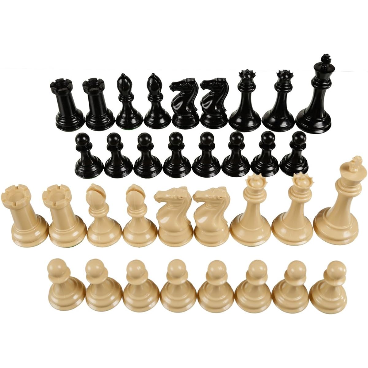 Best Chess Set Quadruple Heavy Chess Pieces - Tournament Classic Staunton Style - Super Heavy Weight Pieces - 32 Pieces + 2 Queens Set - Total Weight 3.7 lbs - King Height 4.2 Inches