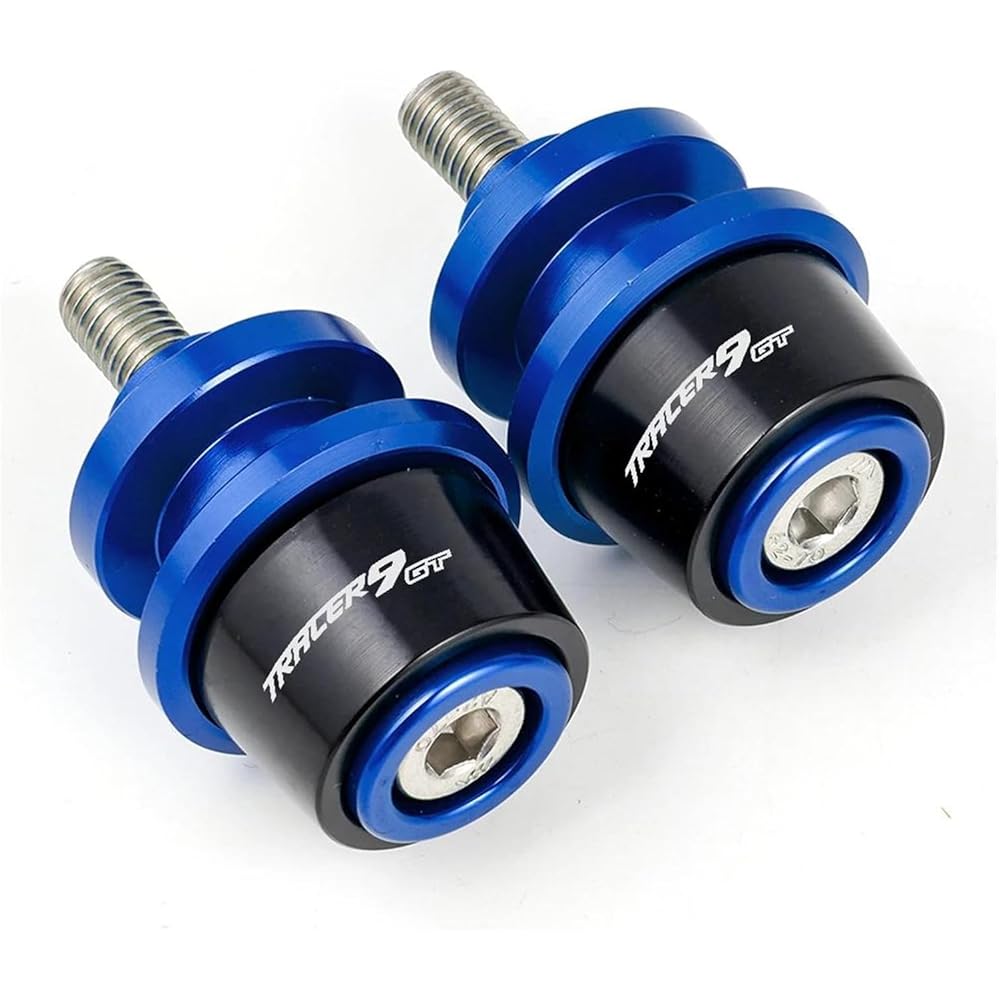 Bike Stand Swing Arm Slider 6mm Motorcycle Accessories Aluminum Stand Screw Swing Arm Spool Slider For Tracer9 TRACER 9 GT 2021 Tracer 9gt Tracer9gt (Color: Titanium)