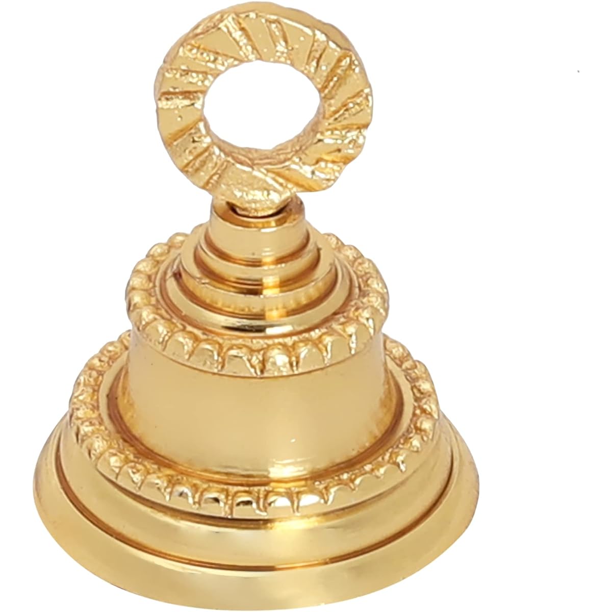 Plain Embossed Gold Indian Brass Bell Jingle Bell Home Door Decor Craft Bell Christmas Decor Bell Pet Bell Christmas Craft Bell Various Sizes and Sets (Embossed 4)
