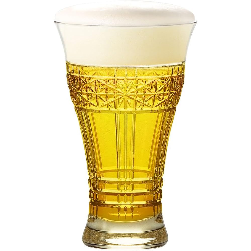 Toyo Sasaki Glass Beer Glass Amber 280ml Beer Glassware Made in Japan 18907DGY-C586