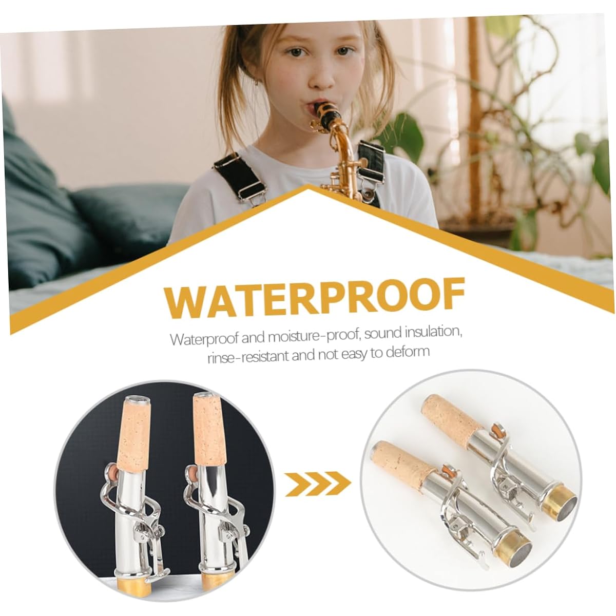 VICASKY 10pcs Saxophone Neck Vintage Saxophone Curved Neck Vintage Saxophone Straight Neck Professional Saxophone Accessories Saxophone Head Joint Neck Saxophone Straight Neck