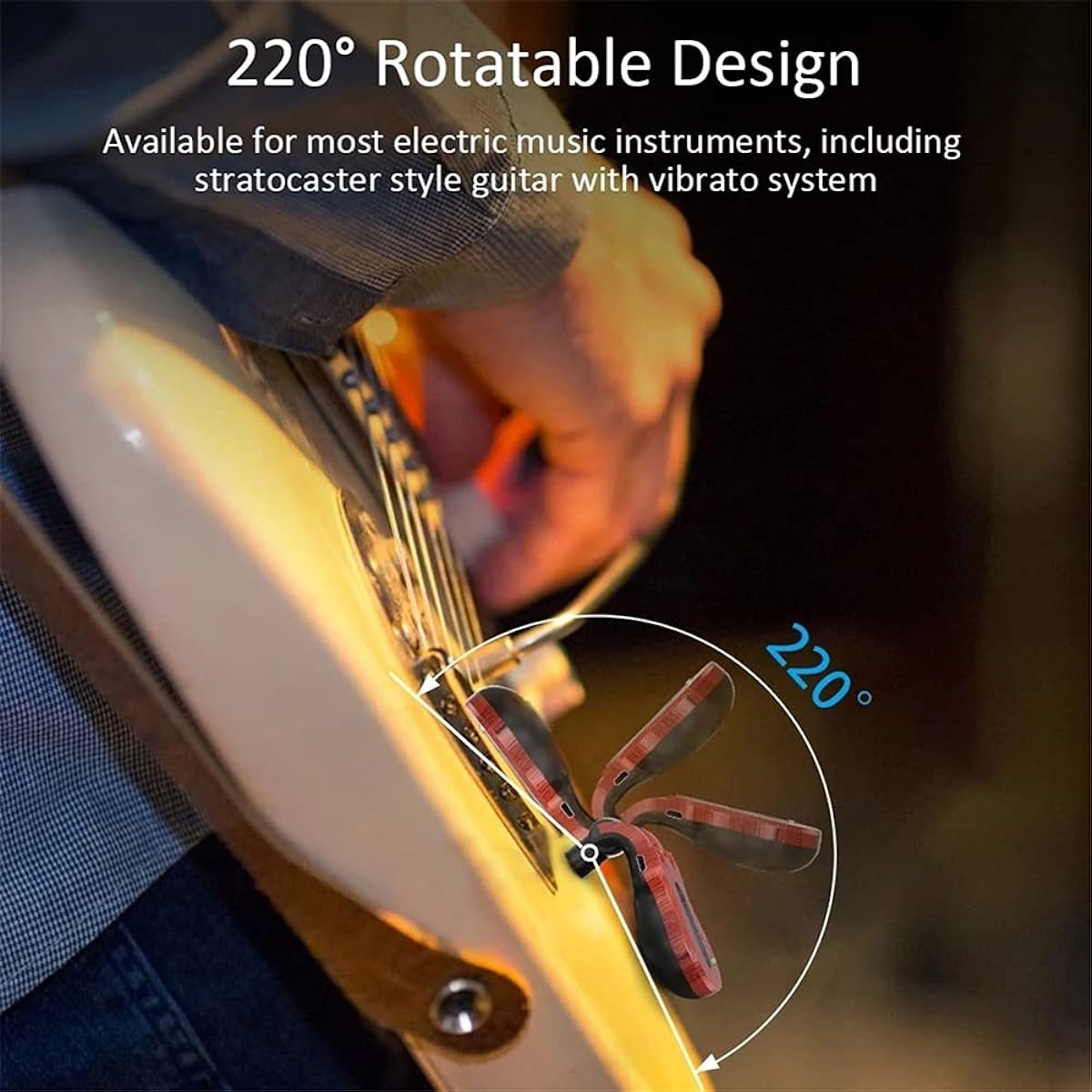 Wireless Guitar System 5.8GHz wireless guitar system Built-in rechargeable battery 300ft transmission range