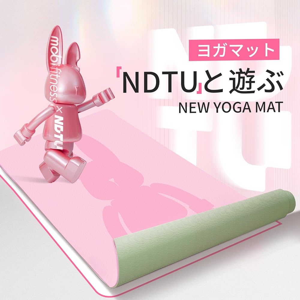 mobifitness Yoga Mat 6mm Large Experience Training Mat Wide 80cm Stretch Anti-slip Soundproof Shock Absorption Exercise Fitness Muscle Training Goods Yugata Yoga Mat