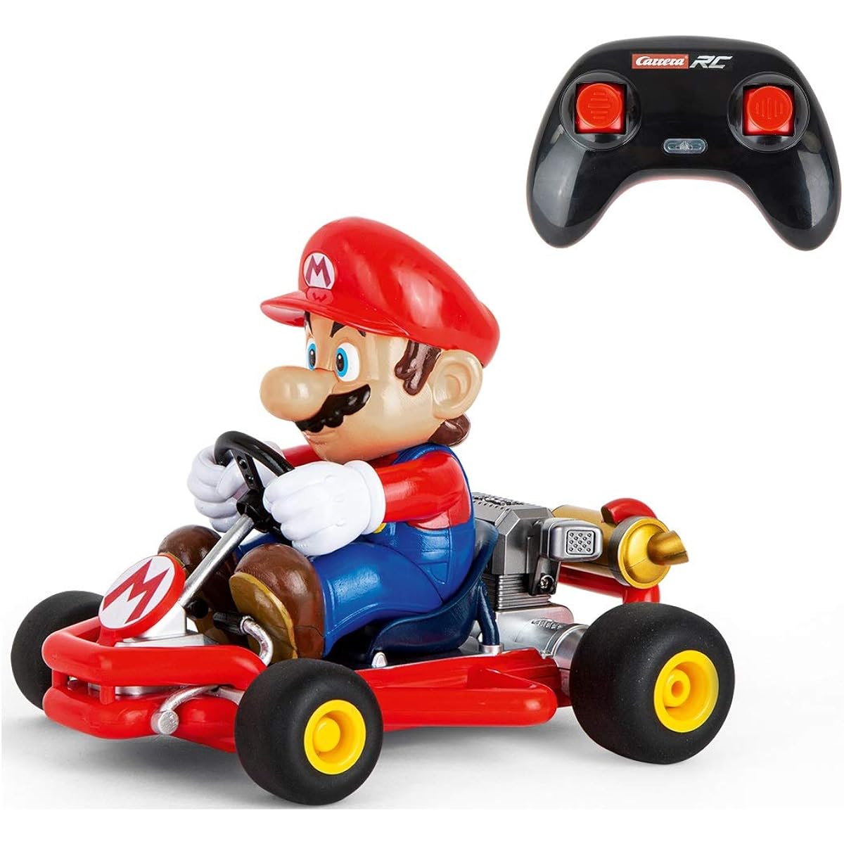 Carrera 200989 RC Officially Licensed Kart Pipe Kart Mario 1:18 Scale 2.4Ghz Remote Radio Control Car with Rechargeable LiFePO4 Battery - Kids Toys for Boys/Girls