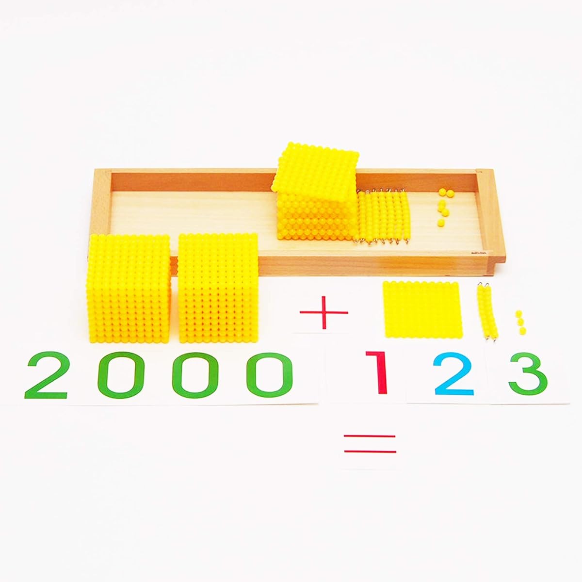 [MONTE Kids] Montessori Teaching Tools - Decimal Bank Game - Montessori Monte Kids Educational Supplies Learning Supplies Mathematics Authentic Teaching Materials Montessori Teaching Tools - Decimal Bank Game