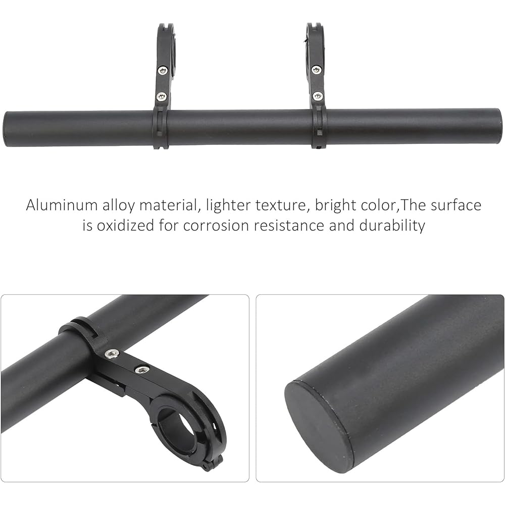 Bicycle Handlebar Extender Handle, Bicycle Handlebar Extension Bar, 30cm Aluminum Alloy Bicycle Handlebar Extender Bracket Mount Bike Headlight Mount Bar
