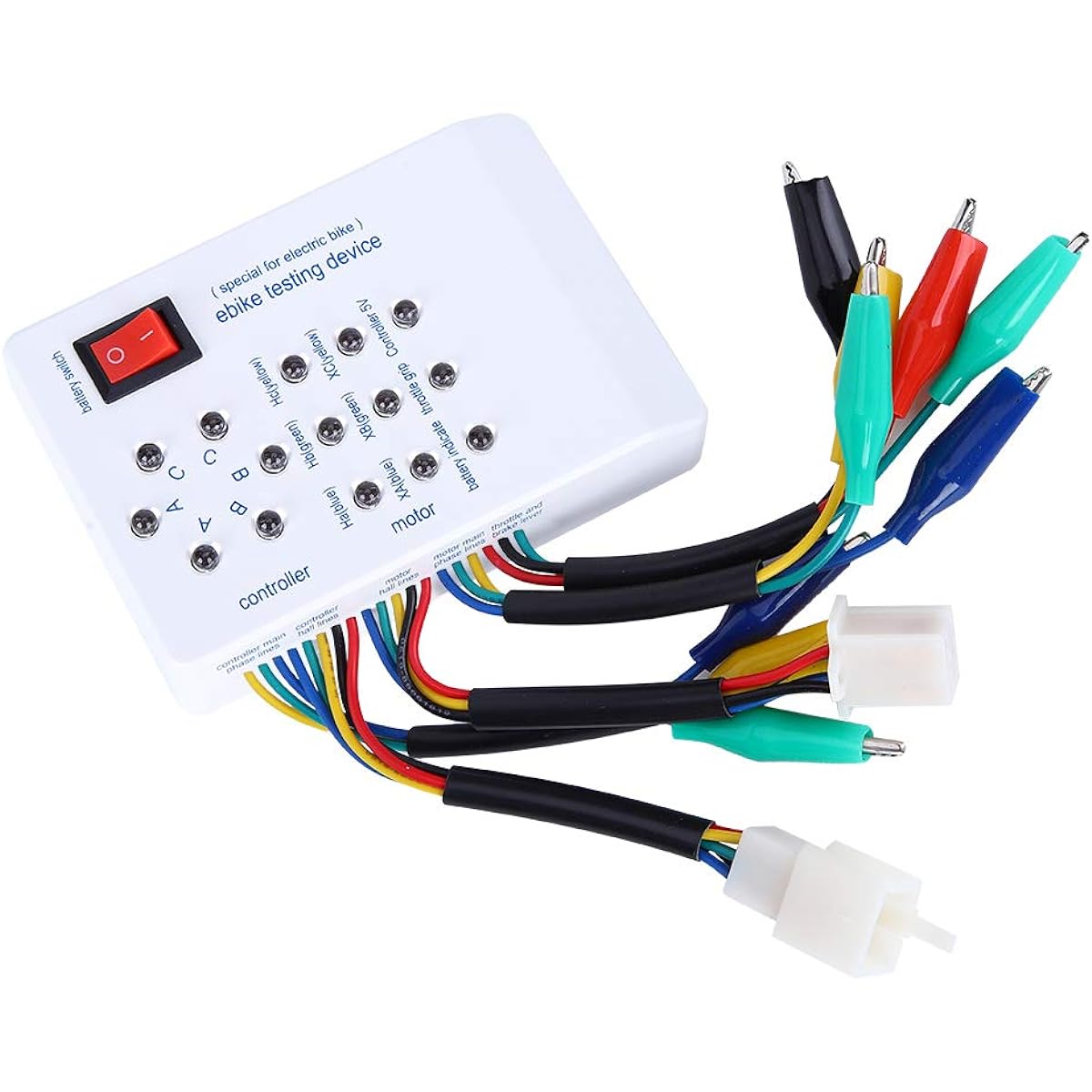 PUSOKEI Brushless Motor Tester - E-Bike Scooter Brushless Car Motor Controller Tester Electric Bicycle E-Bike Scooter Speed Controller Test for Motor Coil