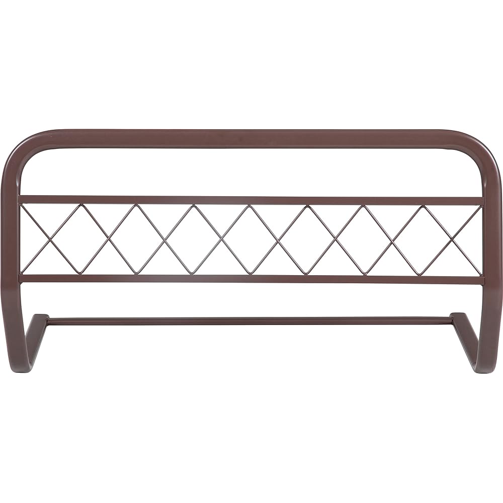 Fuji Boeki Bed Guard Width 75 x Depth 42.5 x Height 39cm Brown Prevents Futon from Shedding 15553