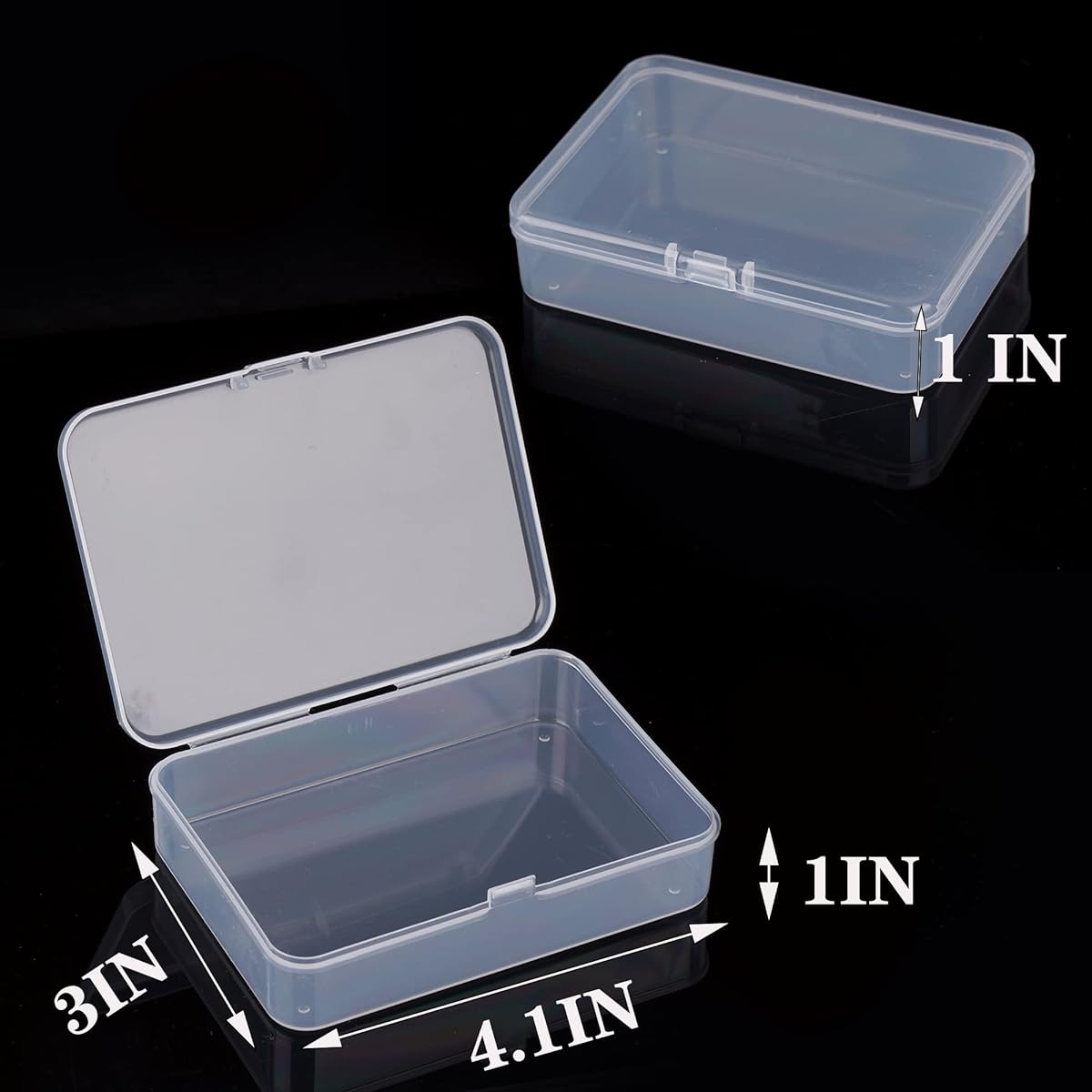 Clear Plastic Playing Card Boxes Snap Closure Poker Game Box Playing Cards Deck Case Holder Plastic Storage Box Clear Trading Card Boxes Card Storage Organizer for Bank/Business Game Cards (8 Pieces)