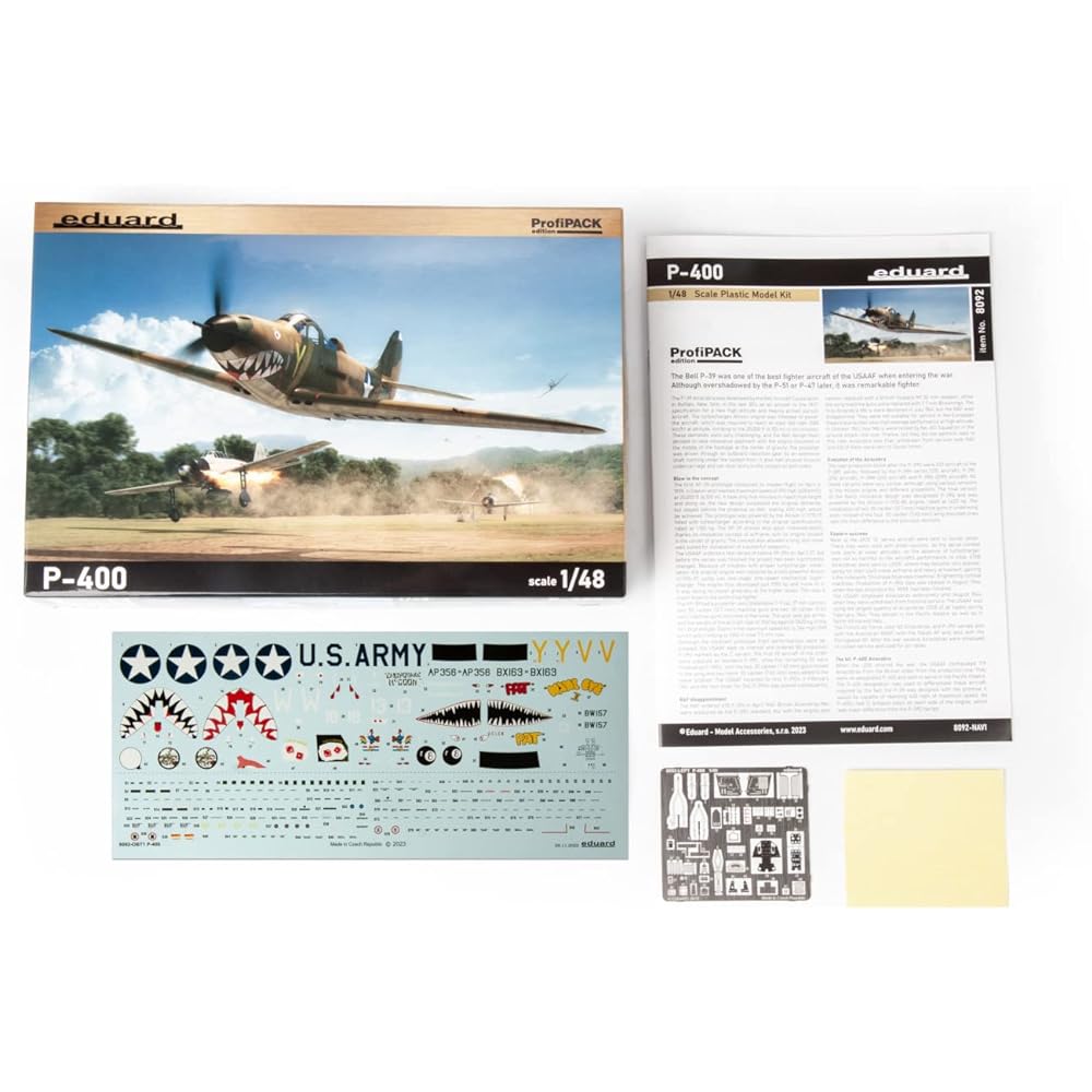 Eduard 1/48 Profipack US Army Air Corps P-400 Plastic Model EDU8092