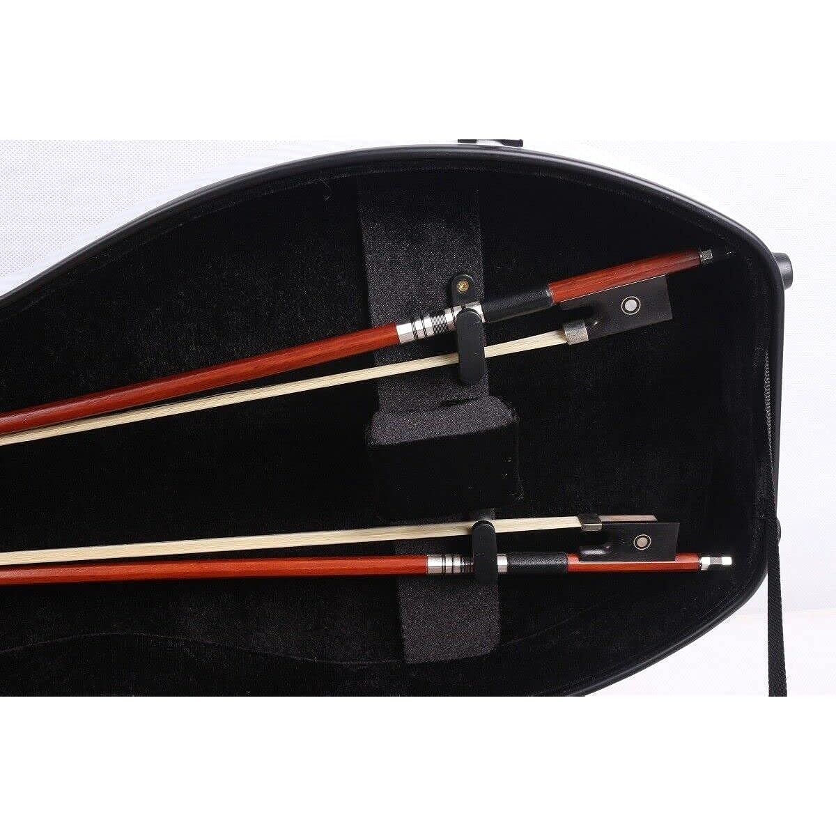 WUQIMUSC Violin Case 4/4 Full Size Composite Carbon Fiber Hard Case Strong Handle Back Strap Soft Pad (Blue)