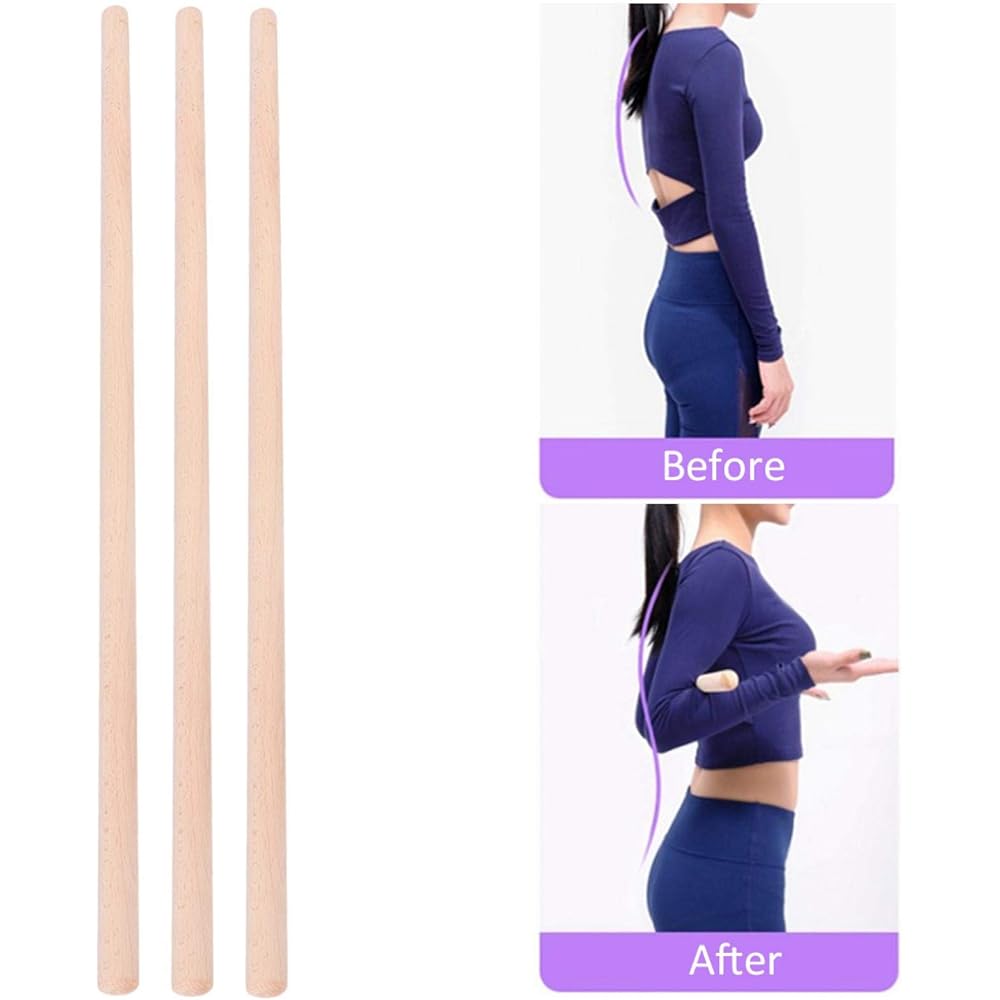 Jadenzhou Yoga Stick, Open Shoulder Stretching Tool for Yoga for Yoga Assist Back Correction Body Training, Release Yoga Pole