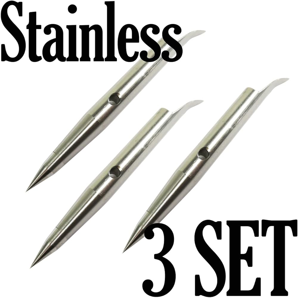 NoA Stainless Steel Vest Harpoon Tip Fish Harpoon Free Diving Harpoon Harpoon Harpoon Spearfishing Diving Underwater Gun Spearfishing