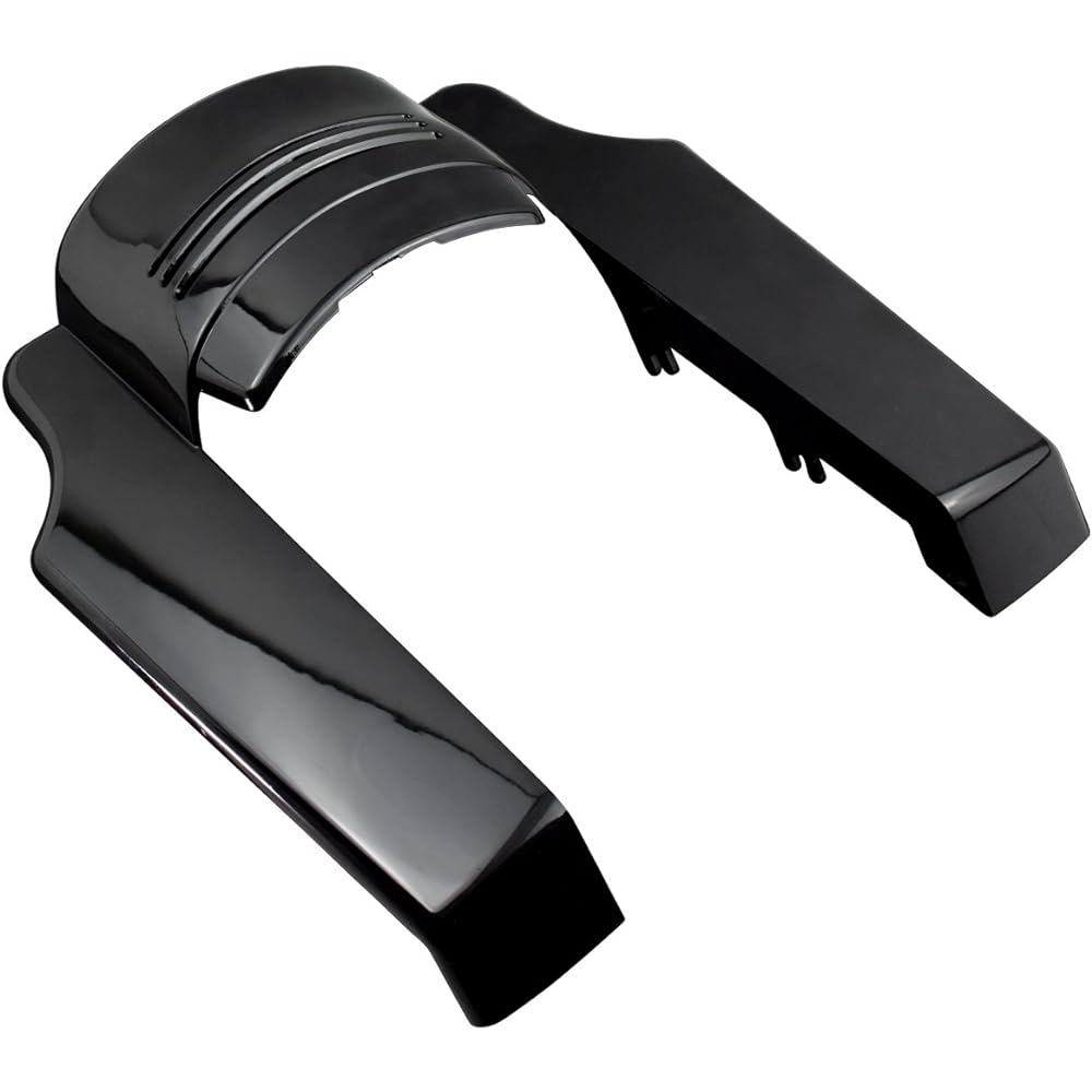 Rebacker Motorcycle Gloss Black Angle Stretch Rear Fender Extension for Harley 2014-18 FLH FLT FLHR FLHX
