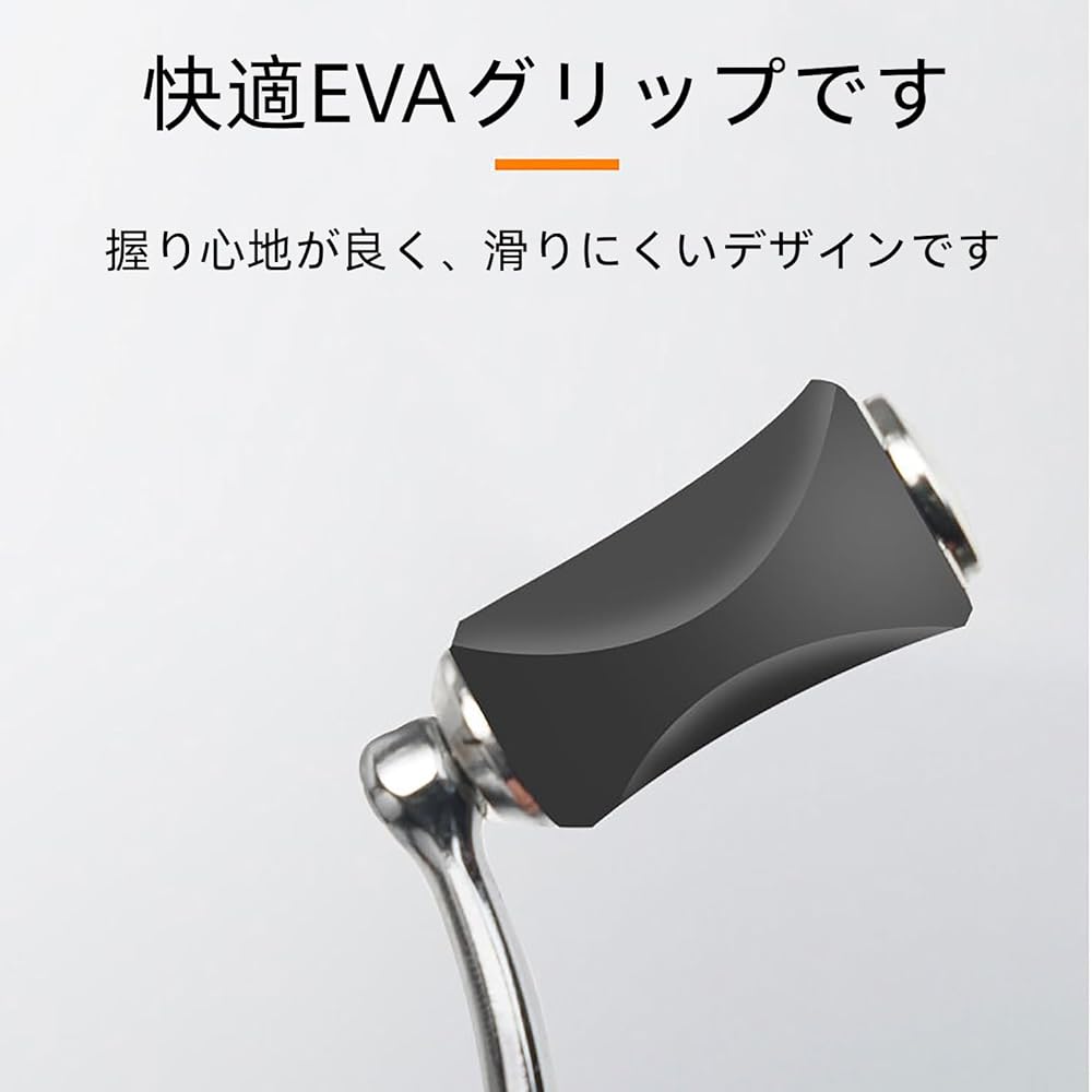 Fishing reel handle with double grip that rotates the reel at the same time / Metal fishing steering handle for left and right use
