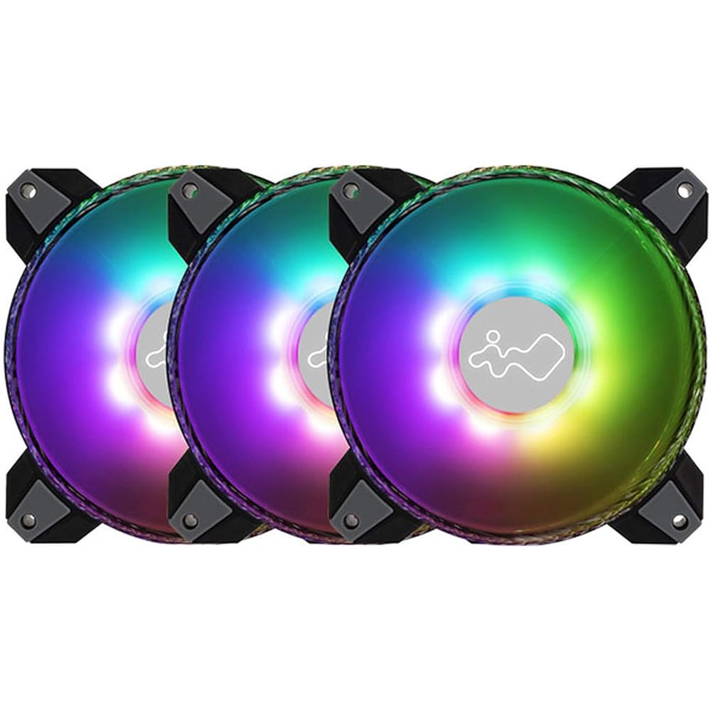 IN WIN INWIN Addressable RGB Compatible 120mm Air Cooling Fan 3 Pieces Base Model Saturn [FN-ASN120-3PK]