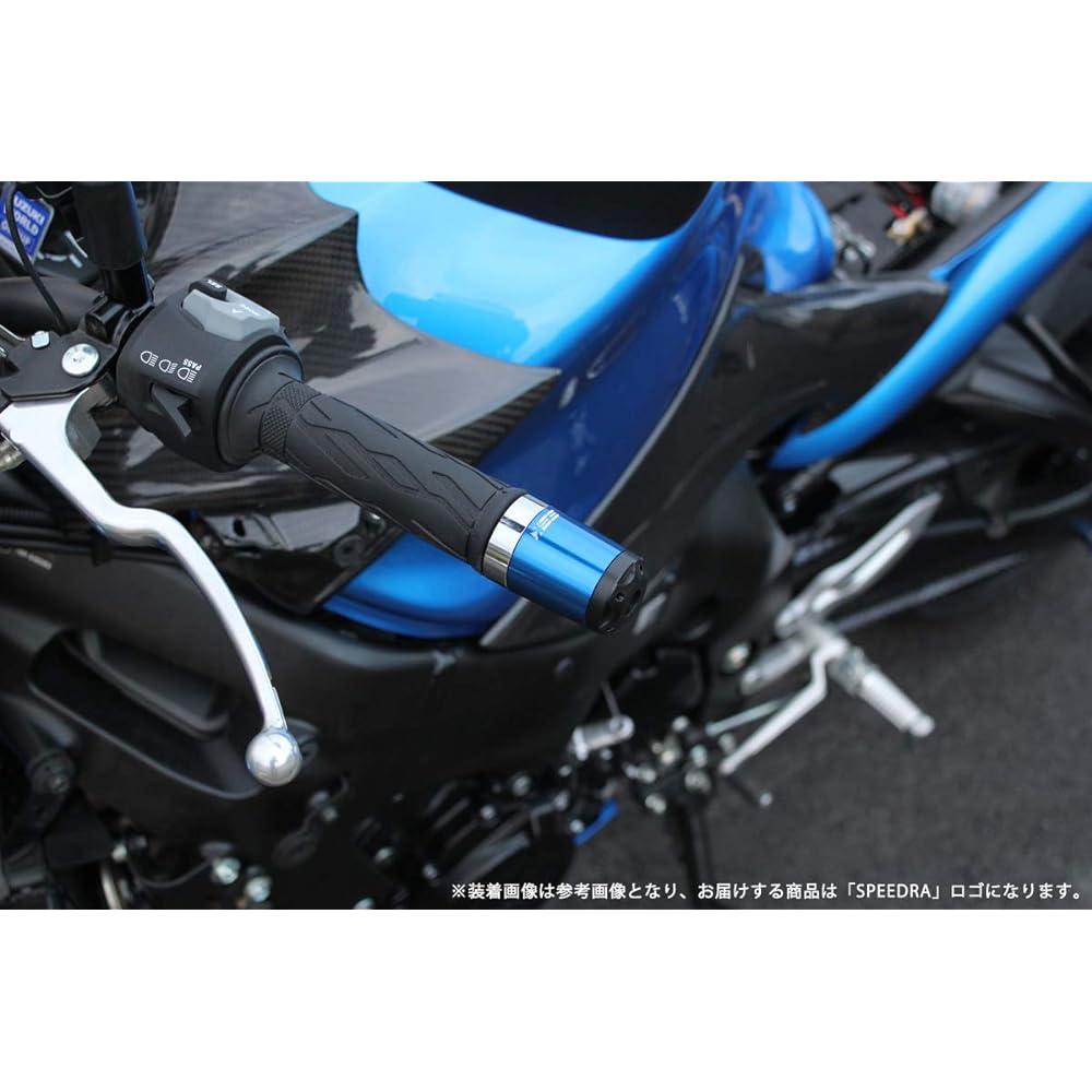 SSK Heavy Weight Handlebar End Slider Long Type Blue SUZUKI (GSX-S1000)(GSX-S1000F) ABEOL02BE