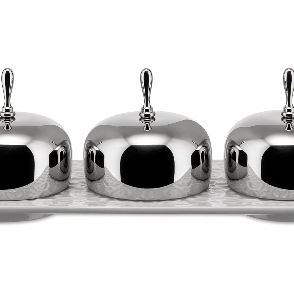 ALESSI Dressed 3 Section Jam Tray MW15 3