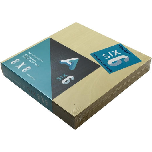 Aa Super Value Wood Panel 5mm 8X8 Pack/6