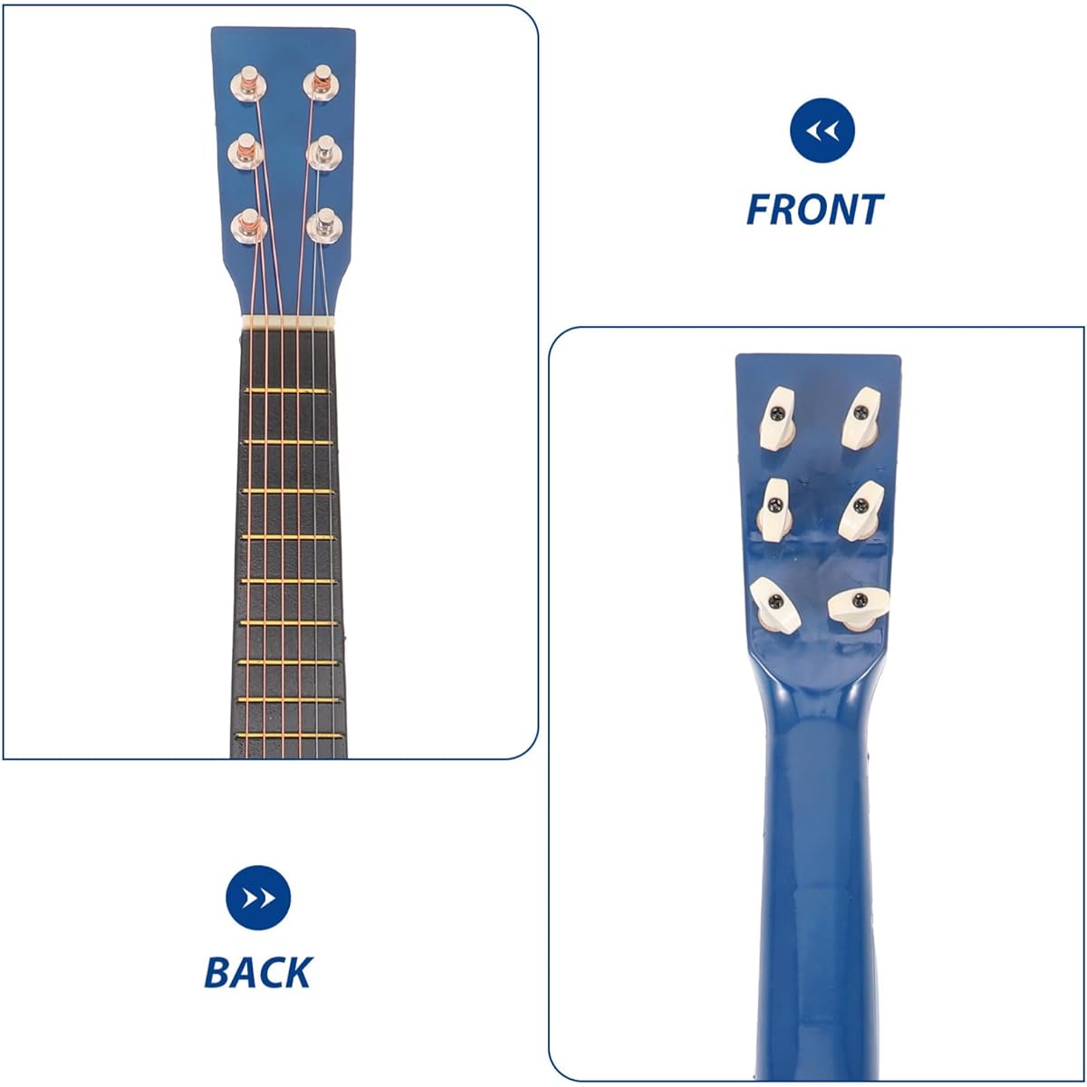 jojofuny 23 Inch Kids Guitar 6 String Small Guitar Beginner Guitar Early Learning Folk Acoustic Guitar Children's Musical Instrument Ages 3+ (Blue)