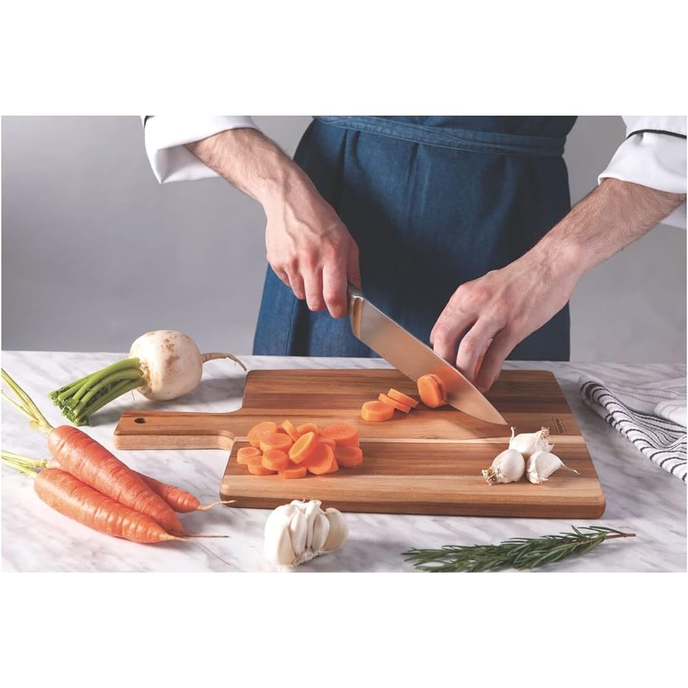 Tramontina Kitchen Antibacterial Cutting Board Teak Handle Large 13277/051 TRAMONTINA Brown Large (40x27cm)