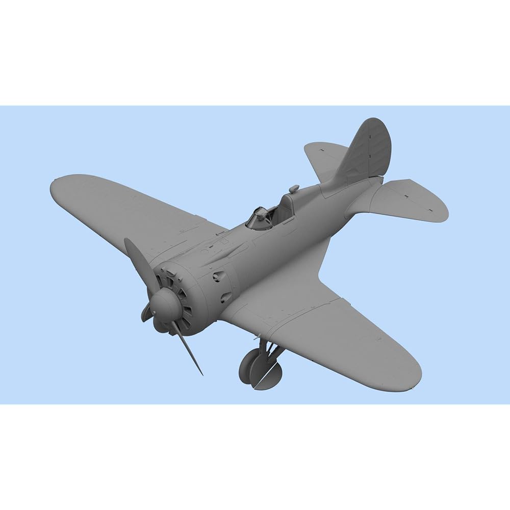 ICM 1/32 Soviet Air Force Polikarpov I-16 Type 24 w/Soviet pilot 3 pieces (1939-1942) Plastic model 32007