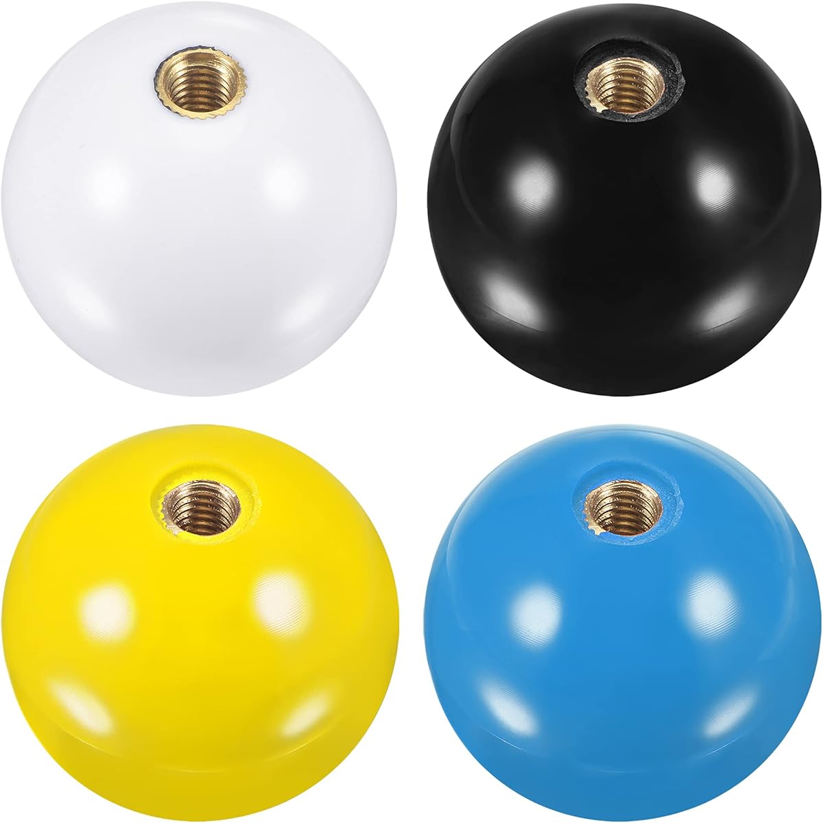 MECCANIXITY Joystick Handle Top Ball Head M6 Black/White/Blue/Yellow Easy Installation for Arcade Game Parts