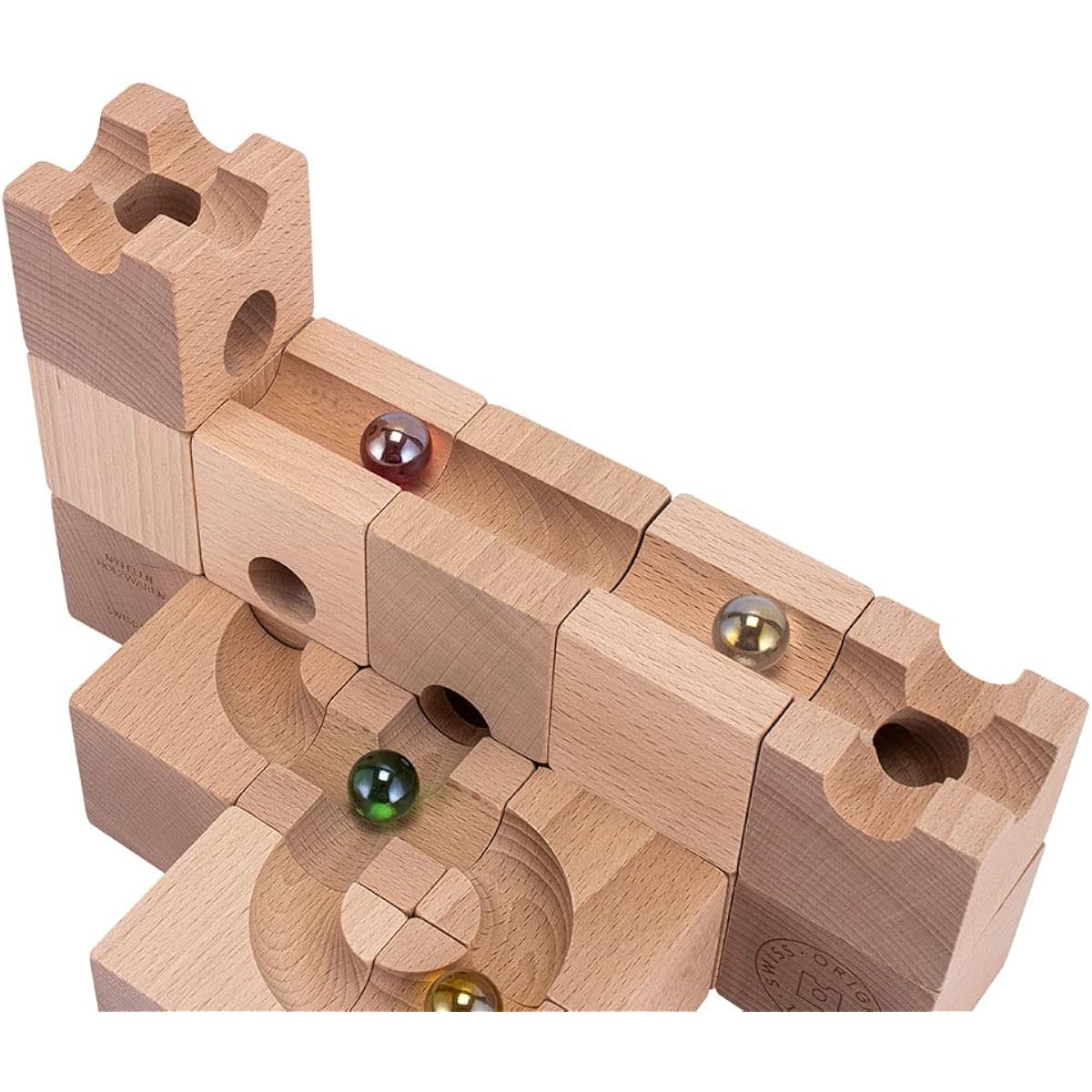 [Cuboro] Standard 16 Cuboro Standard 16 16 Cube 202 Jade Road Jade Tower Kids Wooden Toy Building Blocks Kuboro Kuboro Company Block Toy Starter Sets [Parallel Import]