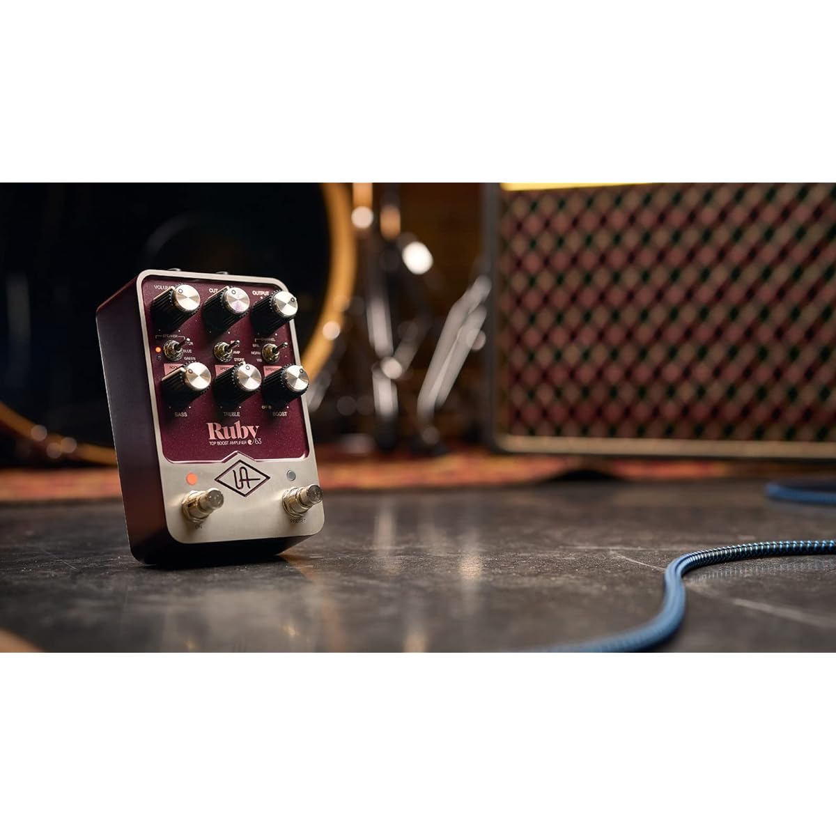 UNIVERSAL AUDIO UAFX RUBY / 63 Amplifier Overdrive Vibrato Amplifier Emulator Pedal Effector [Domestic regular product]