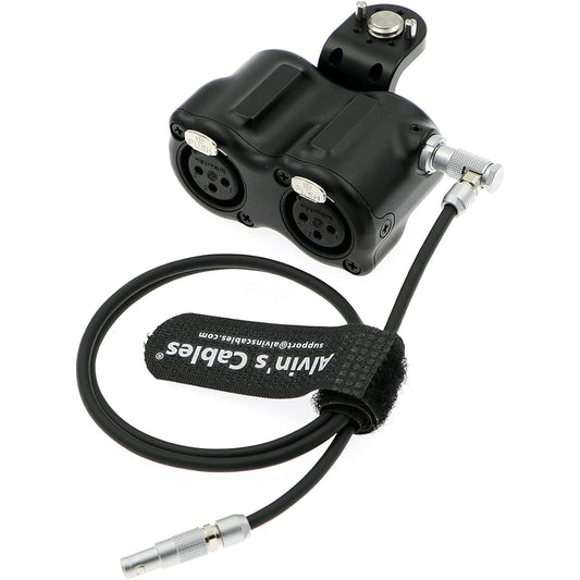Alvin's Cables RED DSMC3 5 Pin to Dual XLR Adapter for RED V-Raptor| ARRI Alexa| Z-CAM-E2 Camera 5 Pin Male to XLR 3 Pin Female Audio Breakout Box