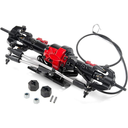 RC Car Rock Crawler 1/10 Aluminum Front and Rear Axle with Lock AXLE AND BACK AXLE FOR D90 (Front)