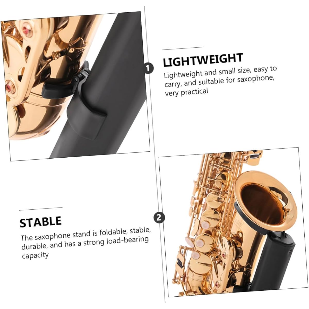 Vaguelly 3pcs Saxophone Stand Alto Saxophone Holder Saxophone Display Sax Alto Tenor Stand Holder Saxophone Wall Holder Saxophone Rack Clarinet Stand Holder