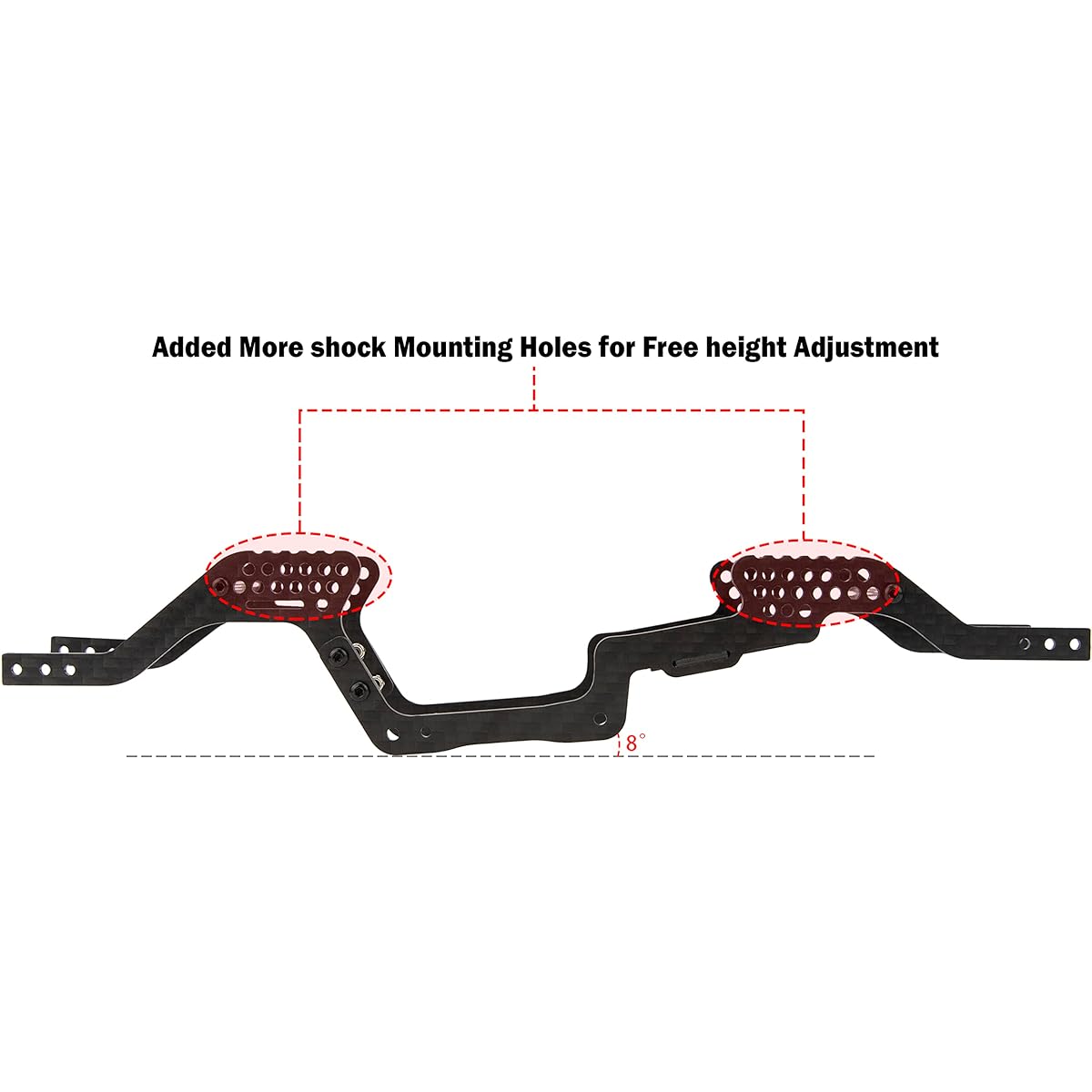 MEUS RACING TRX4M LCG Chassis Carbon Fiber Frame TRX4M Defender/Bronco/K10/F150 1/18 RC Crawler Car Upgrade Parts