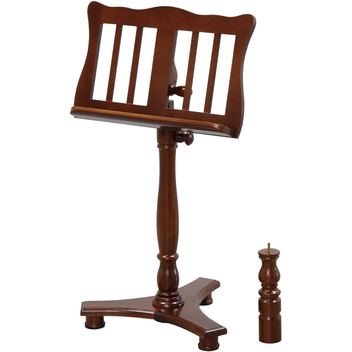Kiktani Music Stand Wooden Height Adjustment 830~1,150mm (580mm) FS-0601S BRO