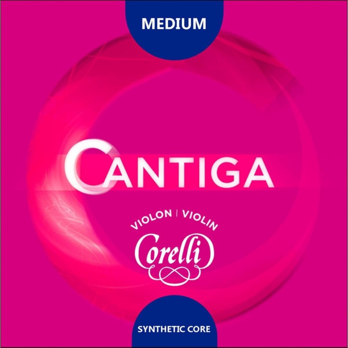 Corelli Cantiga Violin string set (Medium gauge, E line ball end + ADG line)
