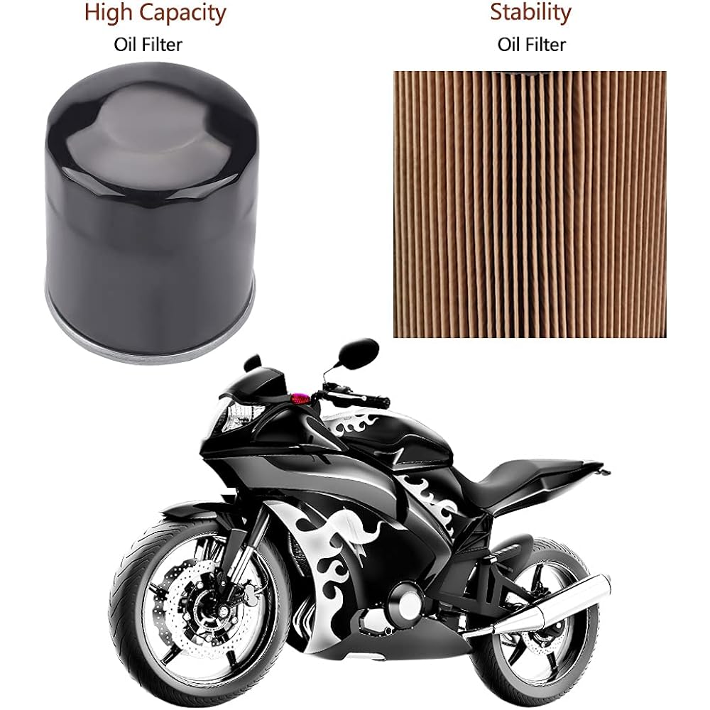 Tvent HF303 303 Oil Filter Replacement for Honda CB400 CB400F NT400 KAWASAKI EN650 ZR400 EX400 EX650 VN900 ZR900 (Pack of 3)
