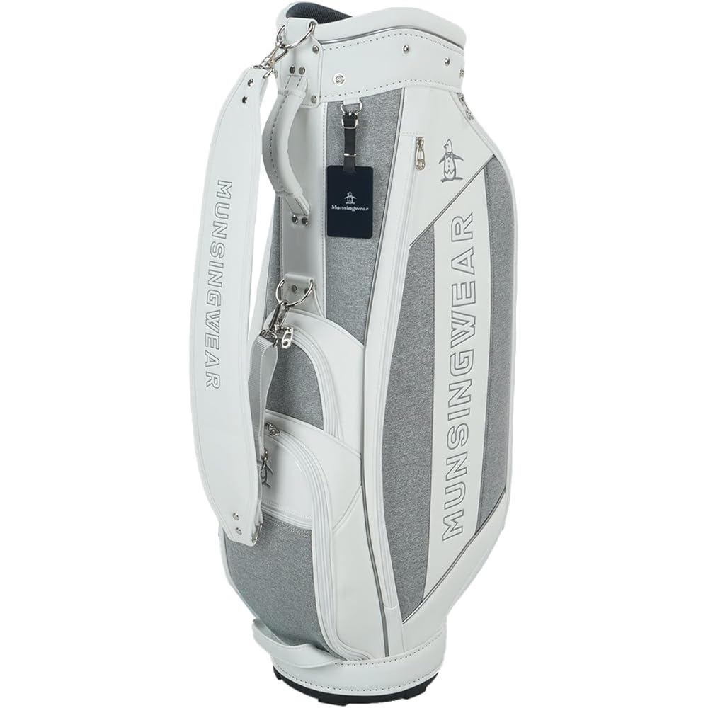 [Munsingwear] Caddy Bag, 3.1kg, 9.0 Type, 6 Divisions, Compatible with 47 Inches, Different Materials, Golf MQBWJJ02 Men's