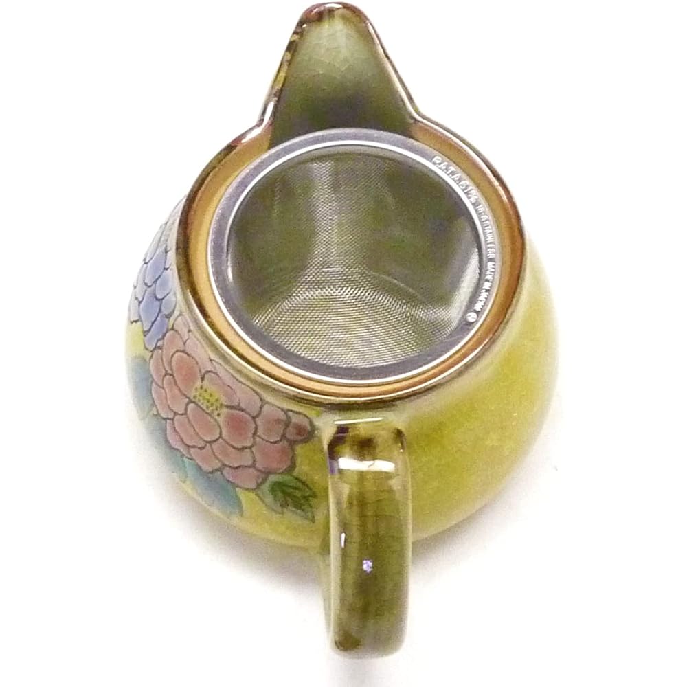 Kutani ware [teapot/teapot] large dark painted peony [back picture]