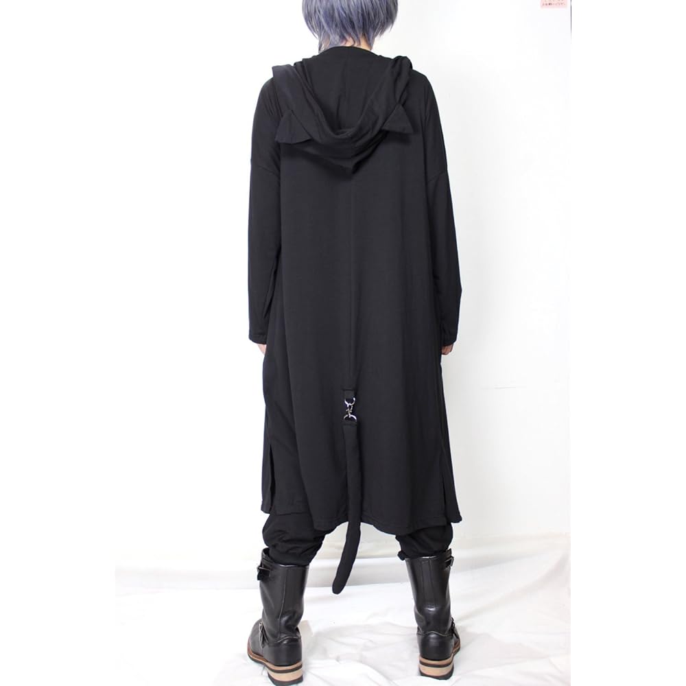 [Rosiate] Cat ears and tail † Long parka † Cat magician † Men's and women's thin cat ears long coat