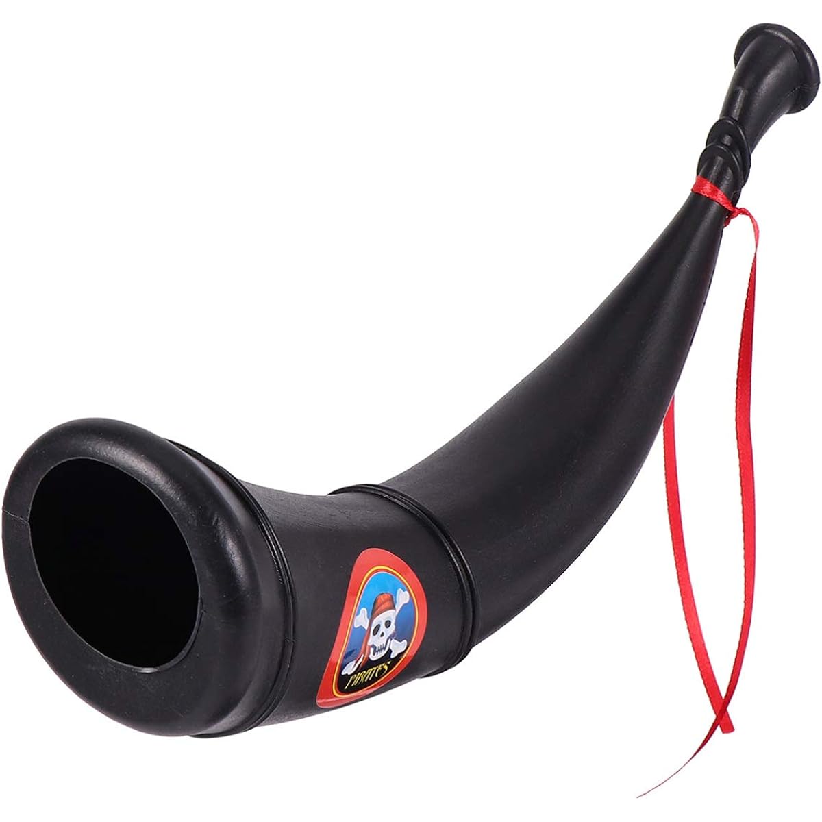 NUOBESTY Viking Drinking Horn, Real Viking Blow Horn, Pirate Roar, Winding Blowing Toy for Halloween/Kids Party, 4pcs
