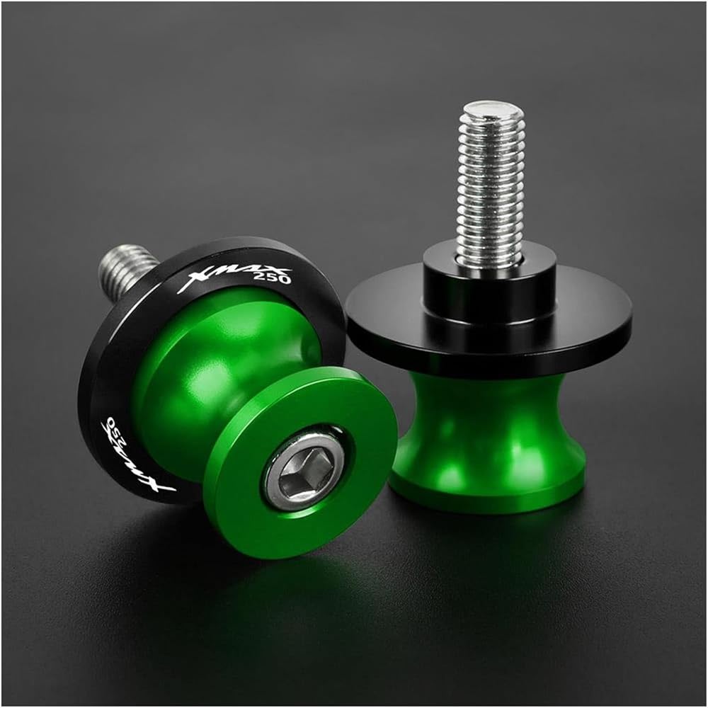 Slider Spool Swing Arm Bike FOR XMAX250 XMAX250 XMAX300 XMAX400 Motorcycle Accessories CNC Aluminum Swing Arm Spool Slider Rear Stand Screw (Color : F 6MM)