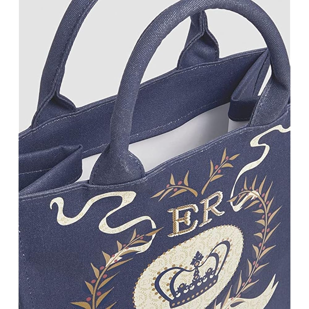 [UK only] Genuine London store Harrods Platinum Jubilee 2022 Queen's Platinum Jubilee Shopper Bag Navy