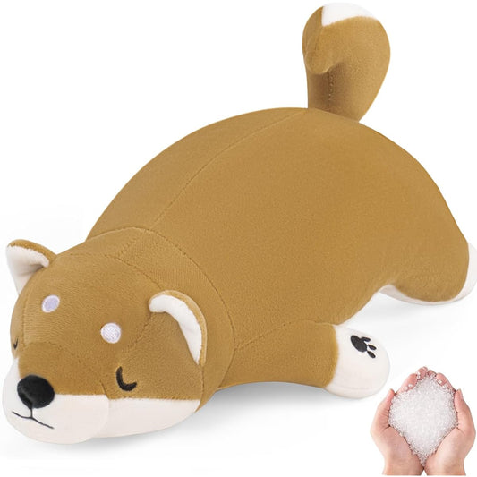 22" Shiba Inu Stuffed Animal 3.3 lbs Weighted Corgi Dog Plush Toy Big Corgi Stuffed Animal Giant Corgi Stuffed Animal Dog Plush Pillow Cushion Soft Shiba Inu Stuffed Animal Large Stuffed Animal