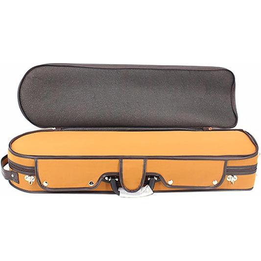 Violin Case Wooden Case Embossed Velvet Lining Oxford Cloth with Moisture Meter Wooden Case