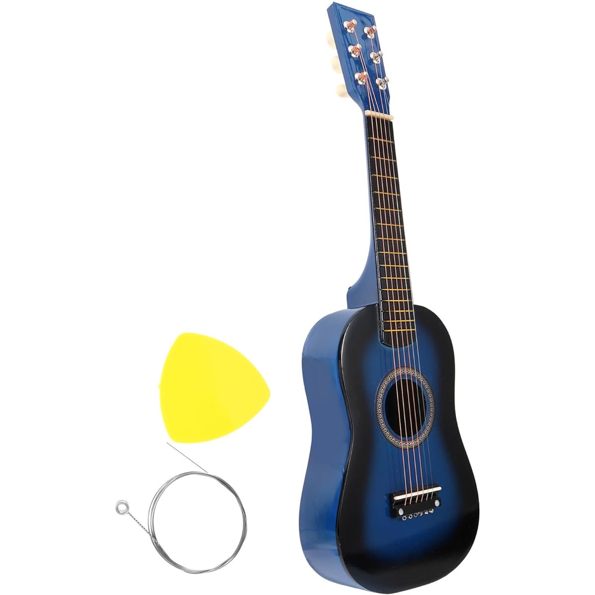 jojofuny 23 Inch Kids Guitar 6 String Small Guitar Beginner Guitar Early Learning Folk Acoustic Guitar Children's Musical Instrument Ages 3+ (Blue)